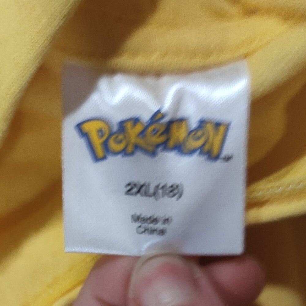 Pokemon Pikachu Hoodie Sweatshirt Yellow New with Tags NWT Size XS/S/L - Picture 14 of 15